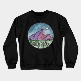 Purple Mountains at Night Crewneck Sweatshirt
